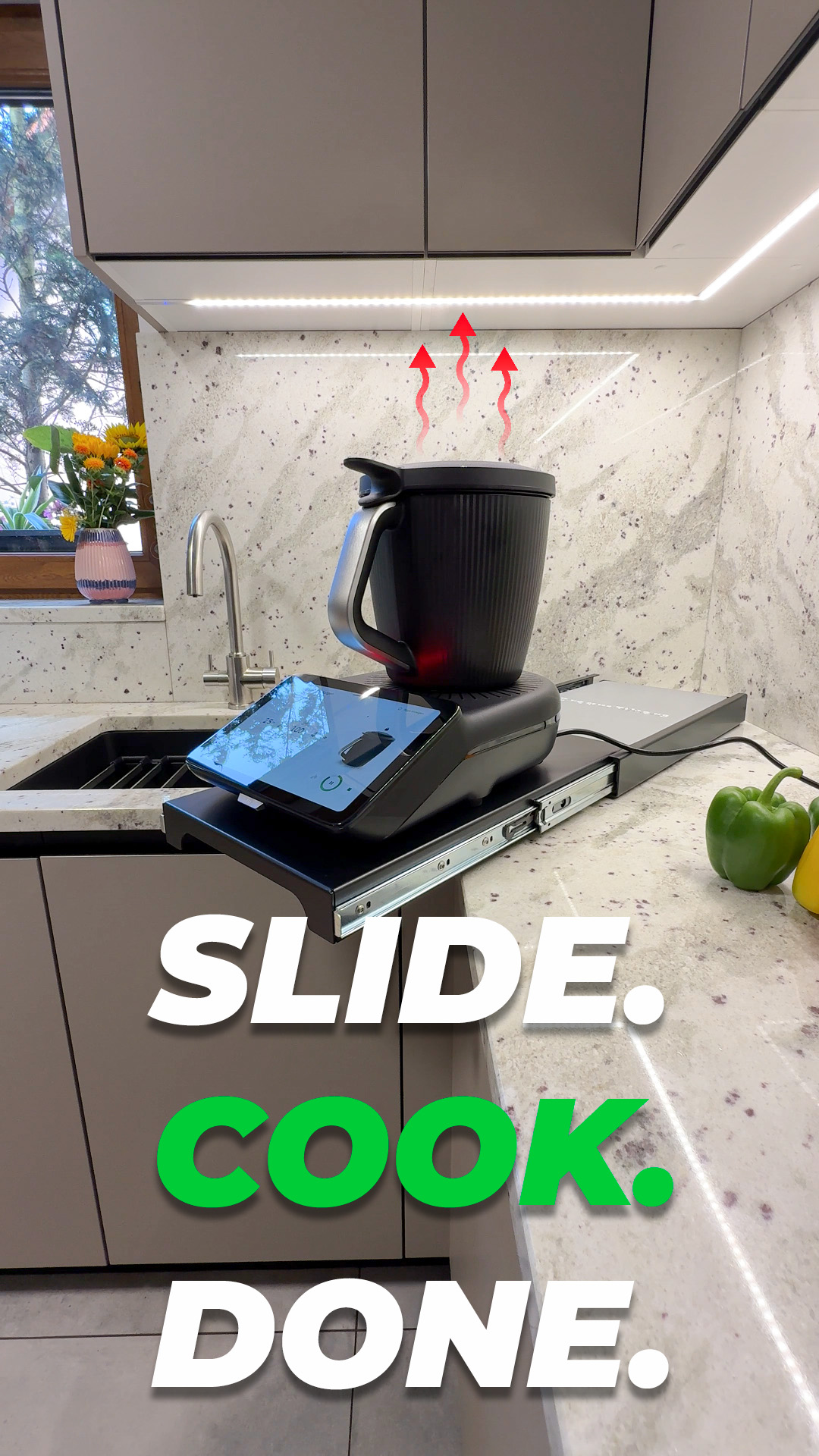 Teleskopschublade "Balance"<br>für Thermomix TM6, TM5<br>- Montagefrei. – Bild 11