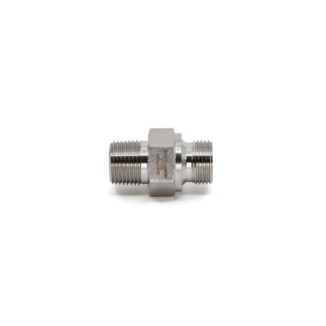 Doppelnippel 3/8 BSP - 3/8 NPT aus Edelstahl