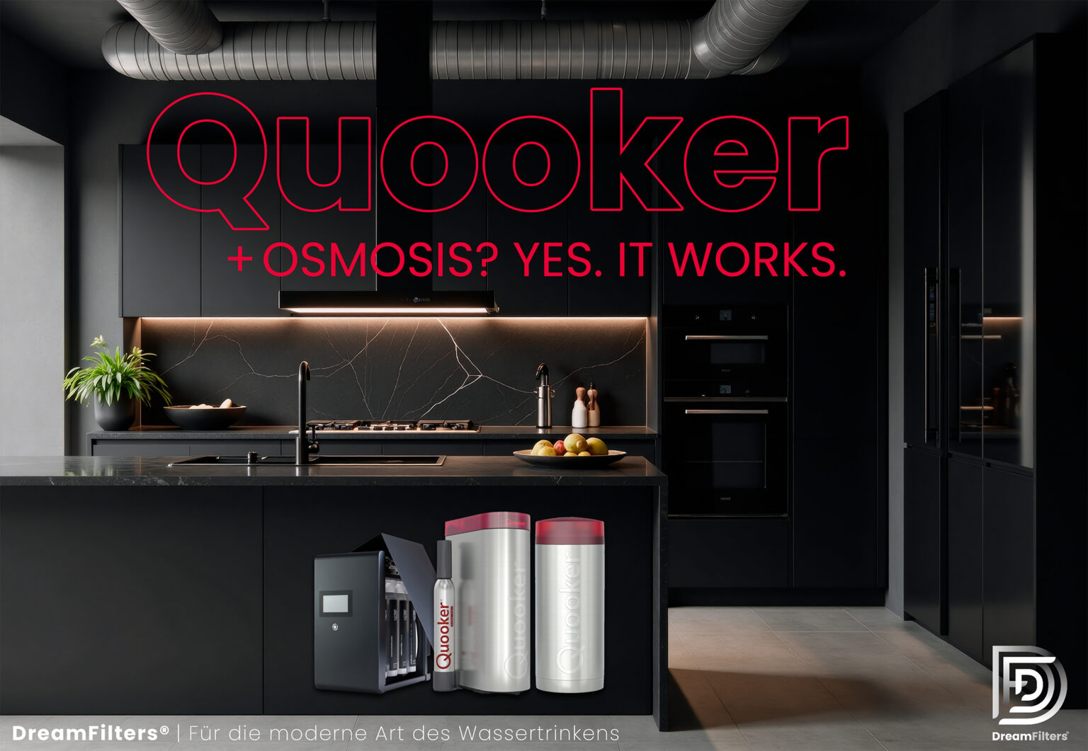 Quooker + reverse osmosis. Yes. It works