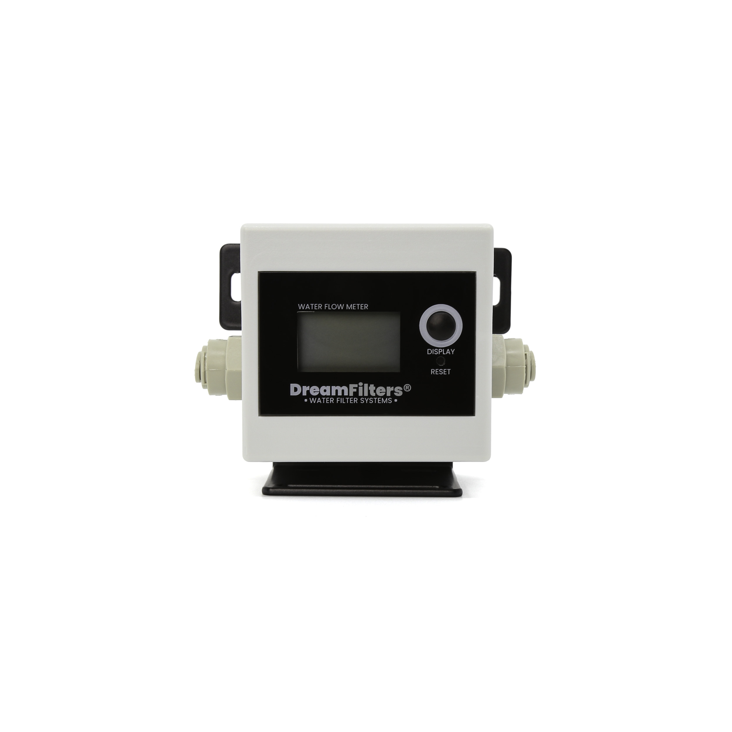 Elektronischer Wasserzähler mit Filterwechselanzeige.