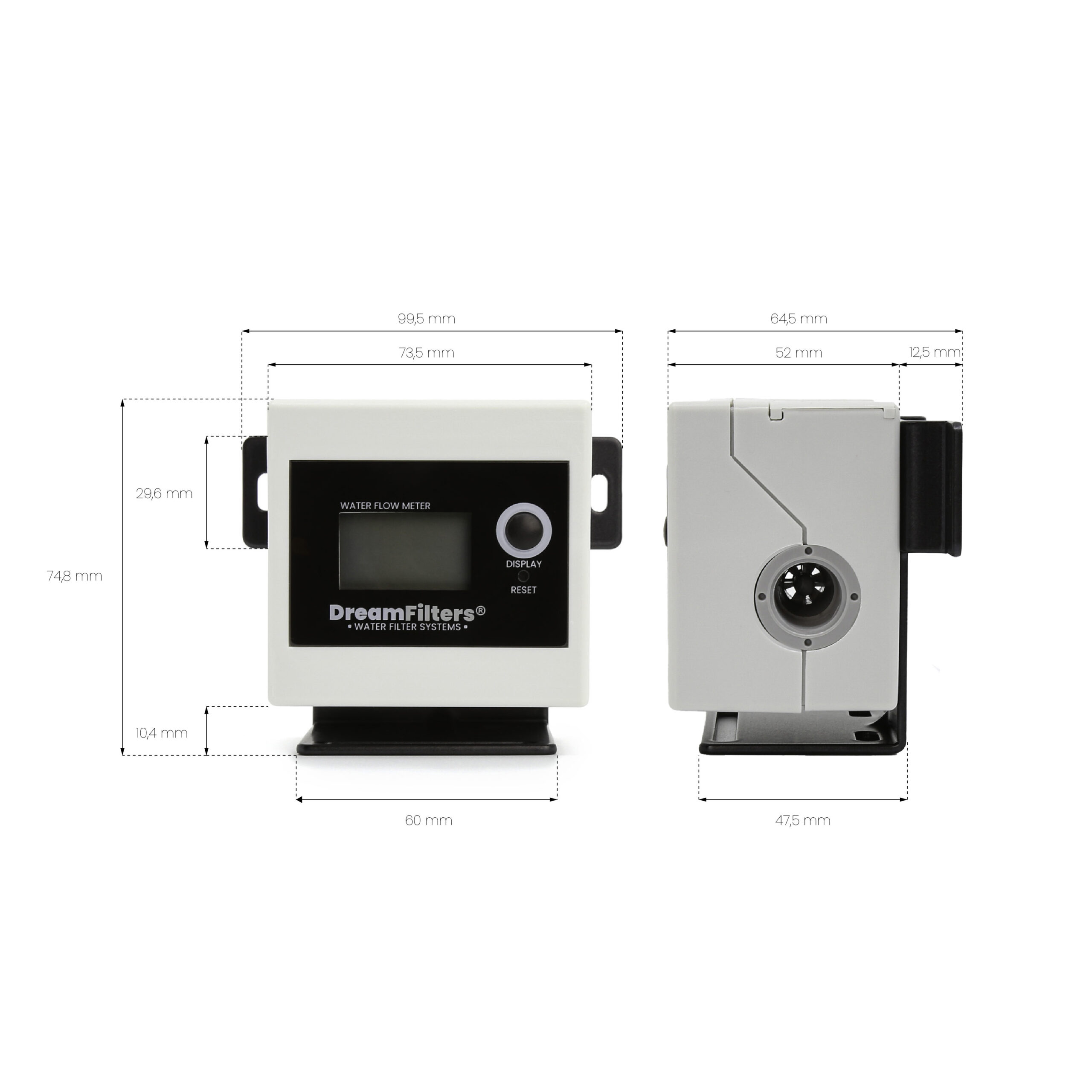 Elektronischer Durchflussmesser mit Filterwechselanzeige<br>für Wasserfilter. – Bild 2