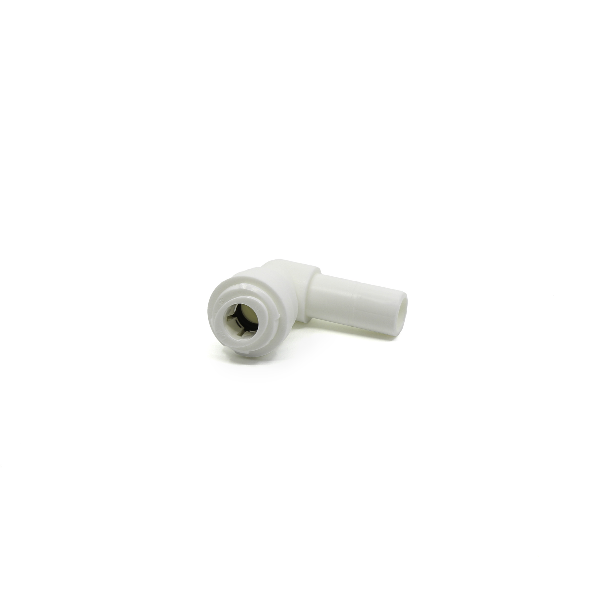 Push-fit 3/8" Elbow Connector × 1/2" Barb Fitting ATEU0607W (1 PC)